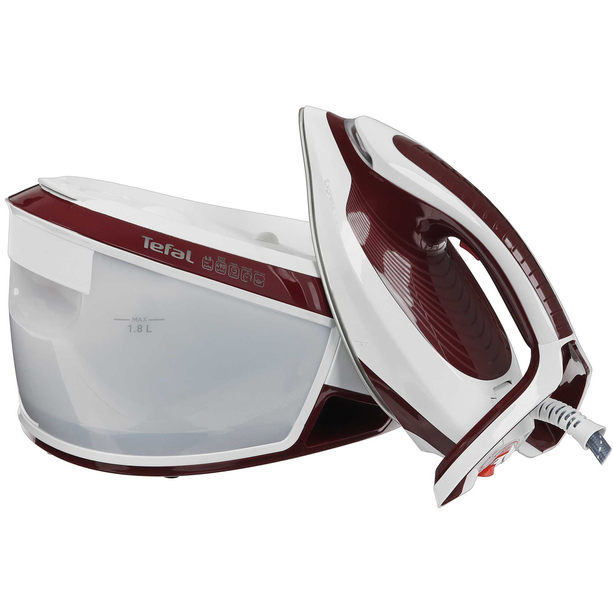 5448621 Парогенератор Tefal Express Vision SV8150E0 бордовый STDN-0105439