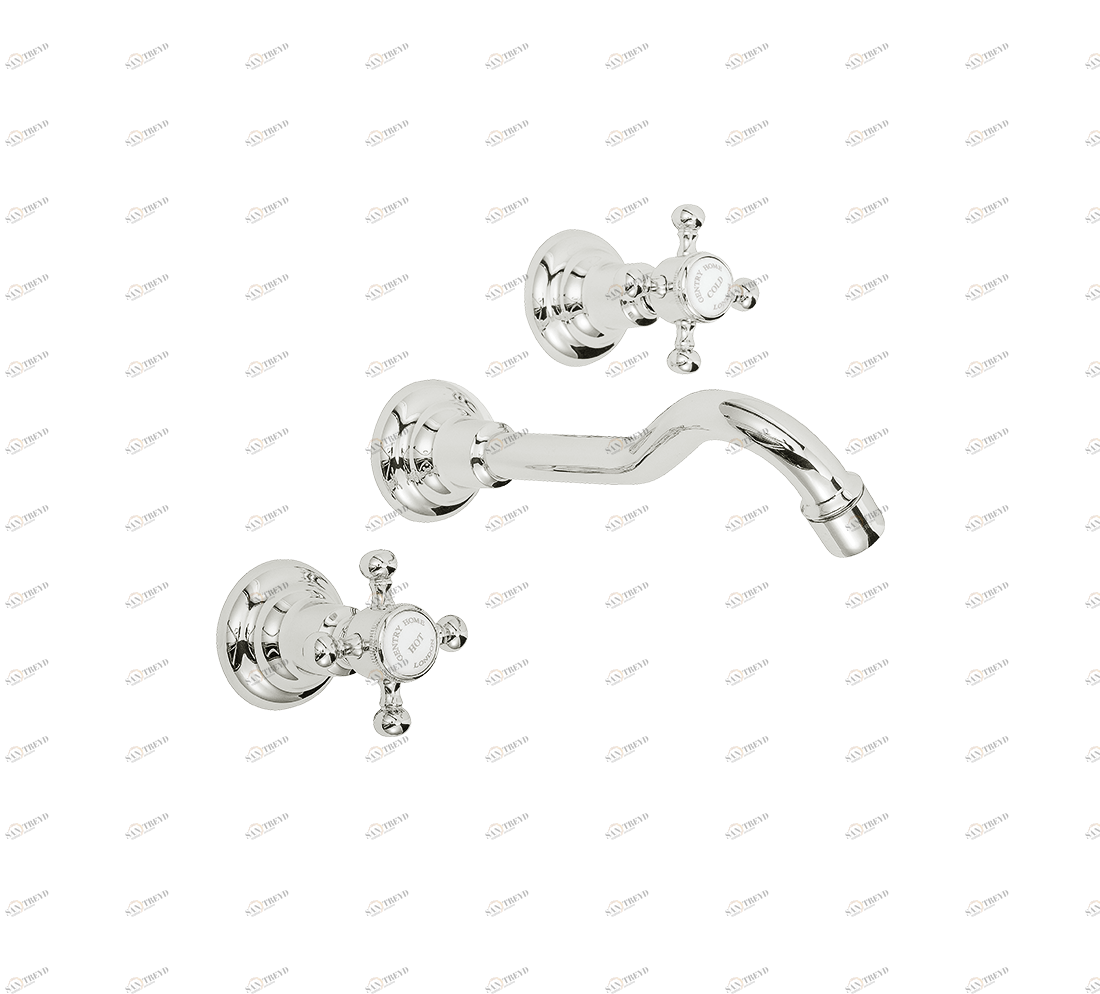 Gentry Home Центр смесителя для раковины до центра два отверстия под смеситель мм Antique Никель GH102253