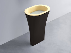 AMLA65-CN+AMPILO-PM+AMCOLO-LV Раковина Amedeo Ovale отдельностоящая cielo Enjoy + Amedeo