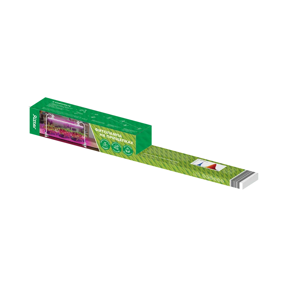 Светильник для растений на кронштейне с прищепкой Ritter 56305 1, 14 Вт, 21 μmol/s, 872 мм, фиолетовый свет 83614009 STLM-2206789  - Вид №15