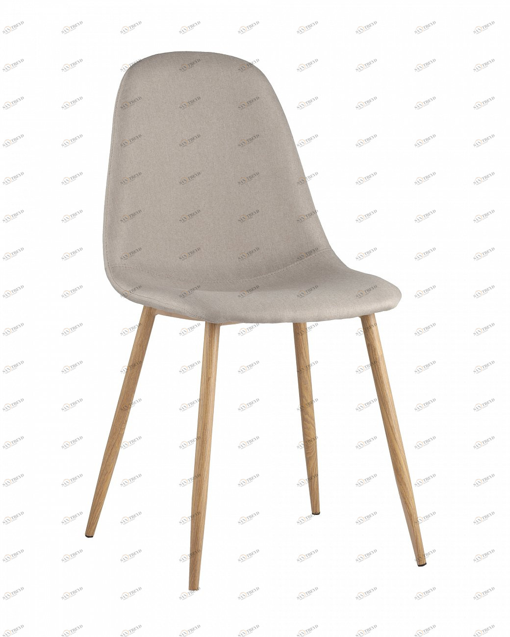 Стул со спинкой светло-серый из рогожки "Валенсия" STOOL GROUP ДИЗАЙНЕРСКИЕ, ИНТЕРЬЕРНЫЕ 00-3946143 Серый 