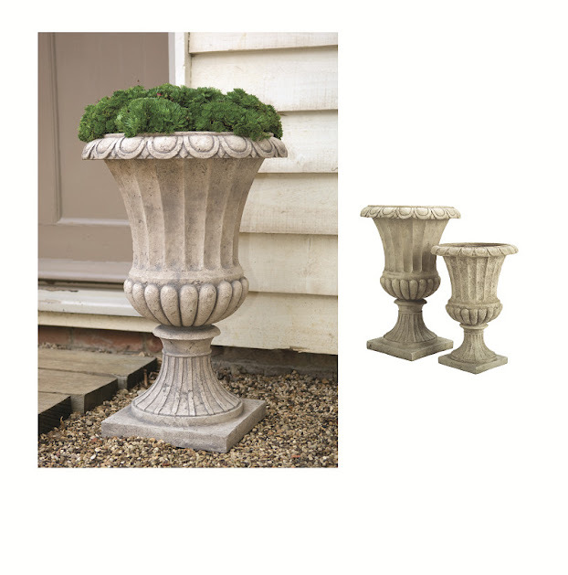 Ваза напольная классическая 30 см молочная с патиной "Грасс" CAPI EUROPE FLORERO 044767 Серый  - Вид №1