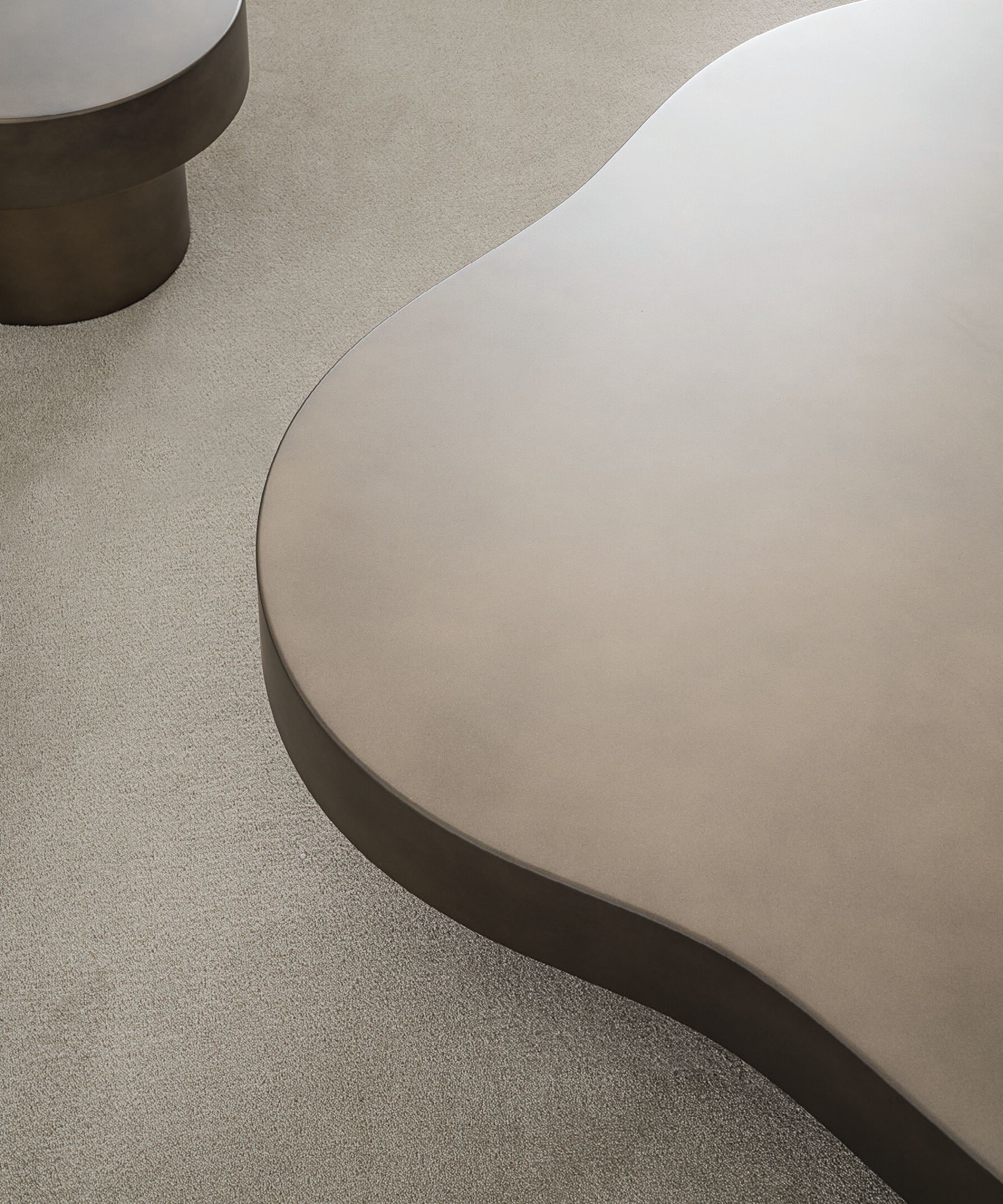 Низкий круглый журнальный столик из МДФ Casamilano NUVOLA ARCH-00055585 - Вид №4