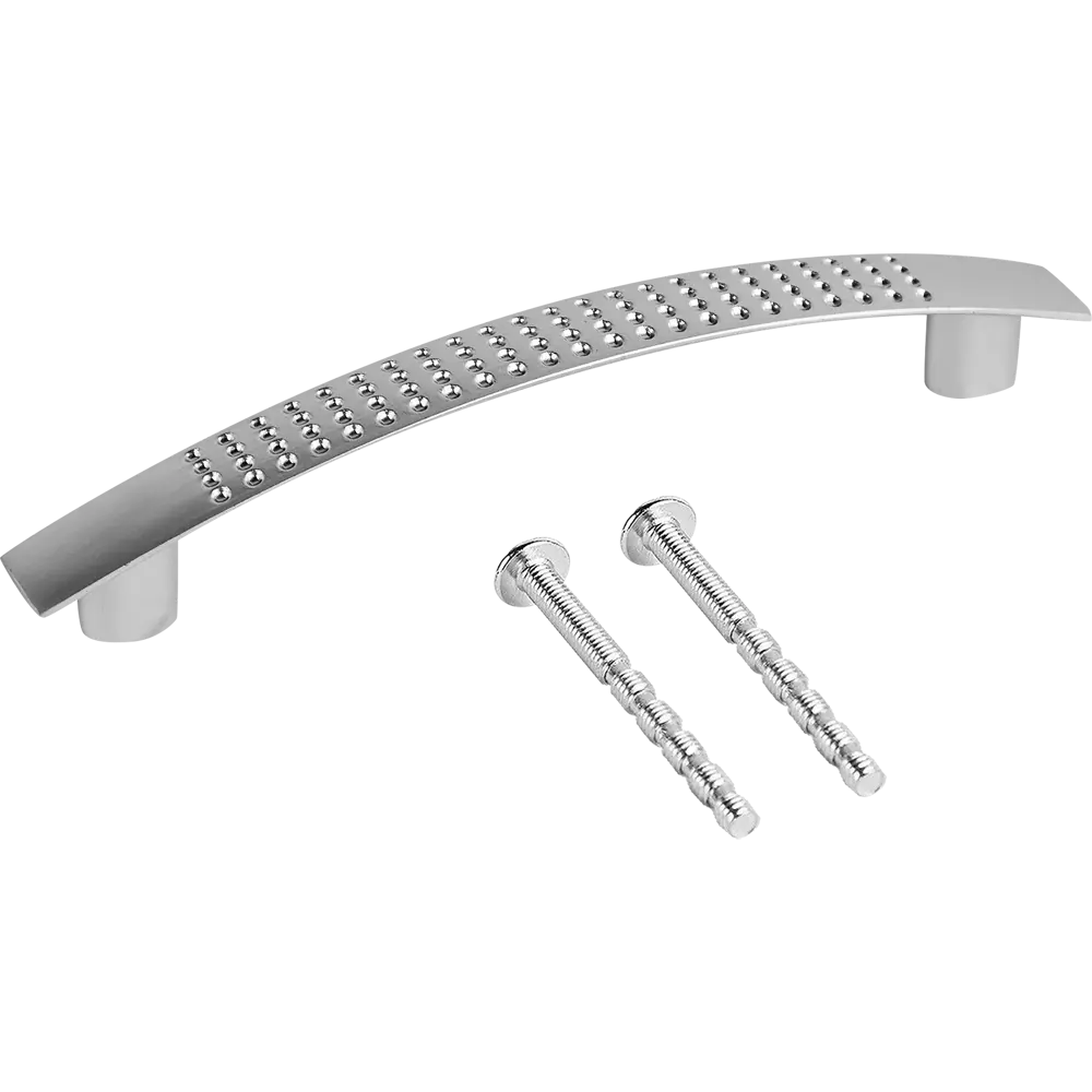 87378135 Ручка-скоба мебельная L4.030 ЦАМ 96 мм цвет матовый хром STLM-1003750 LARVIJ  - Вид №3