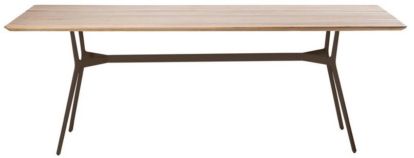TRIBÙ Прямоугольный садовый стол из алюминия и дерева Branch 07652t/07654t - Вид №2
