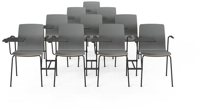 profim Стул для конференций из фанеры с подлокотниками с клапаном Com sun-id-1440080 - Вид №2