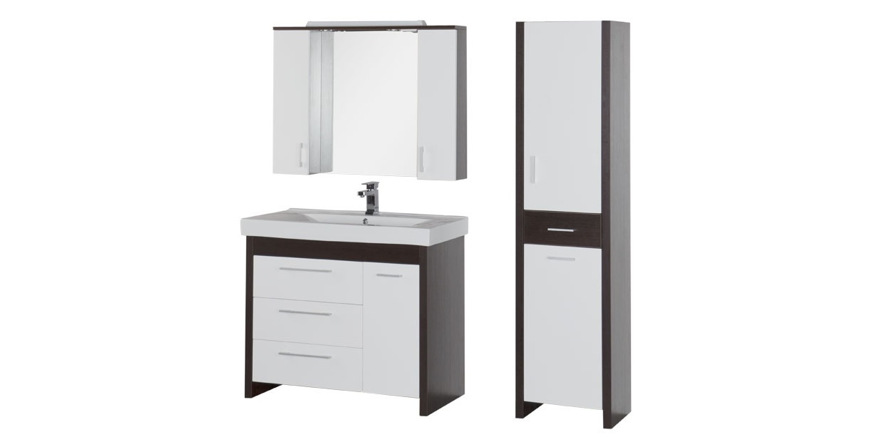 Комплект мебели Aquanet Тиана 100 венге 00172818 - Вид №1