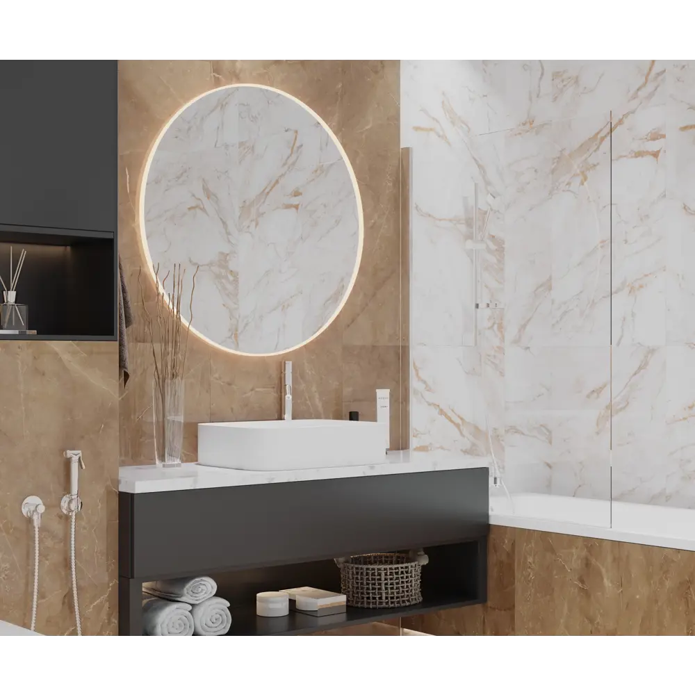 Керамогранит Elegant Armani Gold 60x60 см 1.44 м² цвет коричневый Santreyd STLM-2198683 - Вид №3