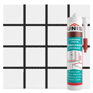 Герметик силиконовый Unis UN-80 черный 300 мл