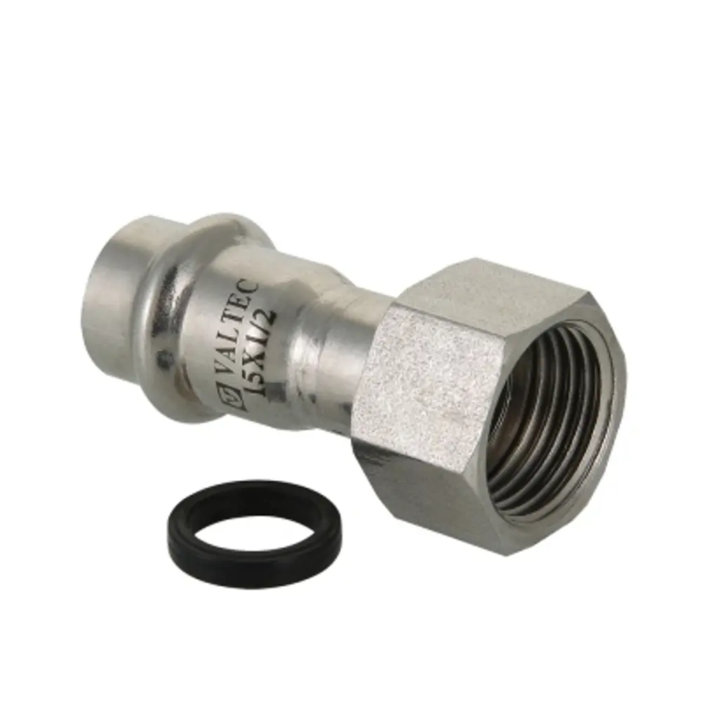 Соединитель Valtec внутренняя резьба 18x1/2" мм нержавеющая сталь 88287823 STLM-2189900 