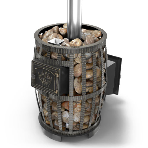 Банная печь Везувий Легенда Русский пар Ковка 24 (271) с закрытой каменкой 6417 - Вид №1