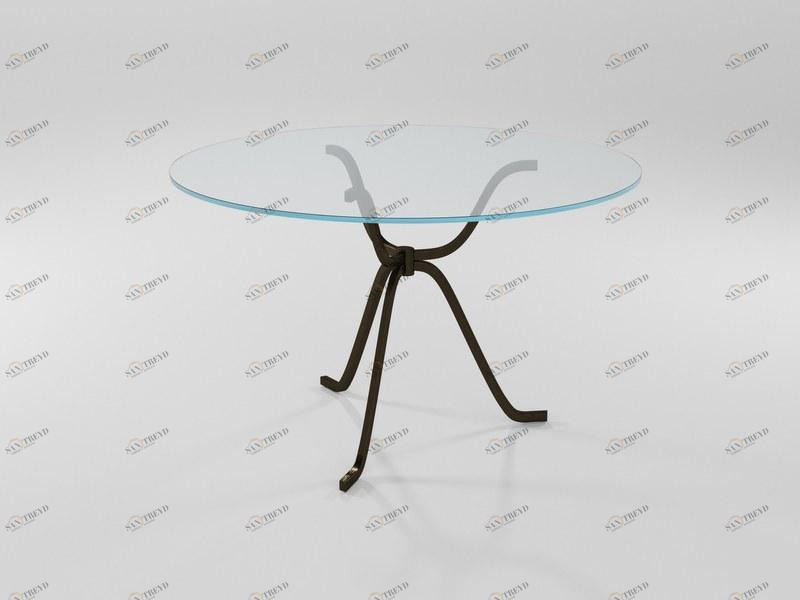 Barel Круглый стол из кованого железа и хрусталя sun-id-1433209