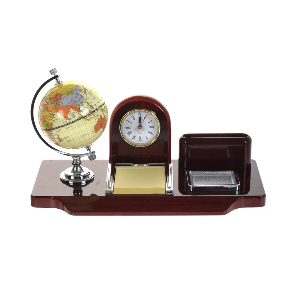 241581 Настольный набор (часы, глобус, держатель для визиток, блокнот) Santreyd 