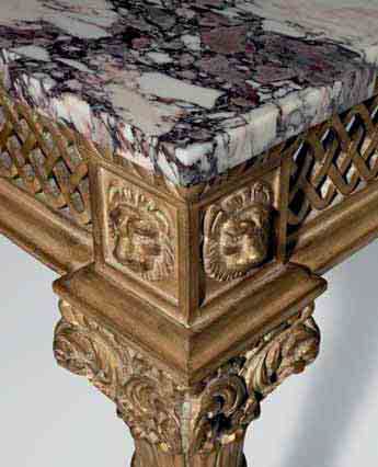 Прямоугольный журнальный столик из дуба с мраморной столешницей OAK Галерея ARCH-00044032 - Вид №1