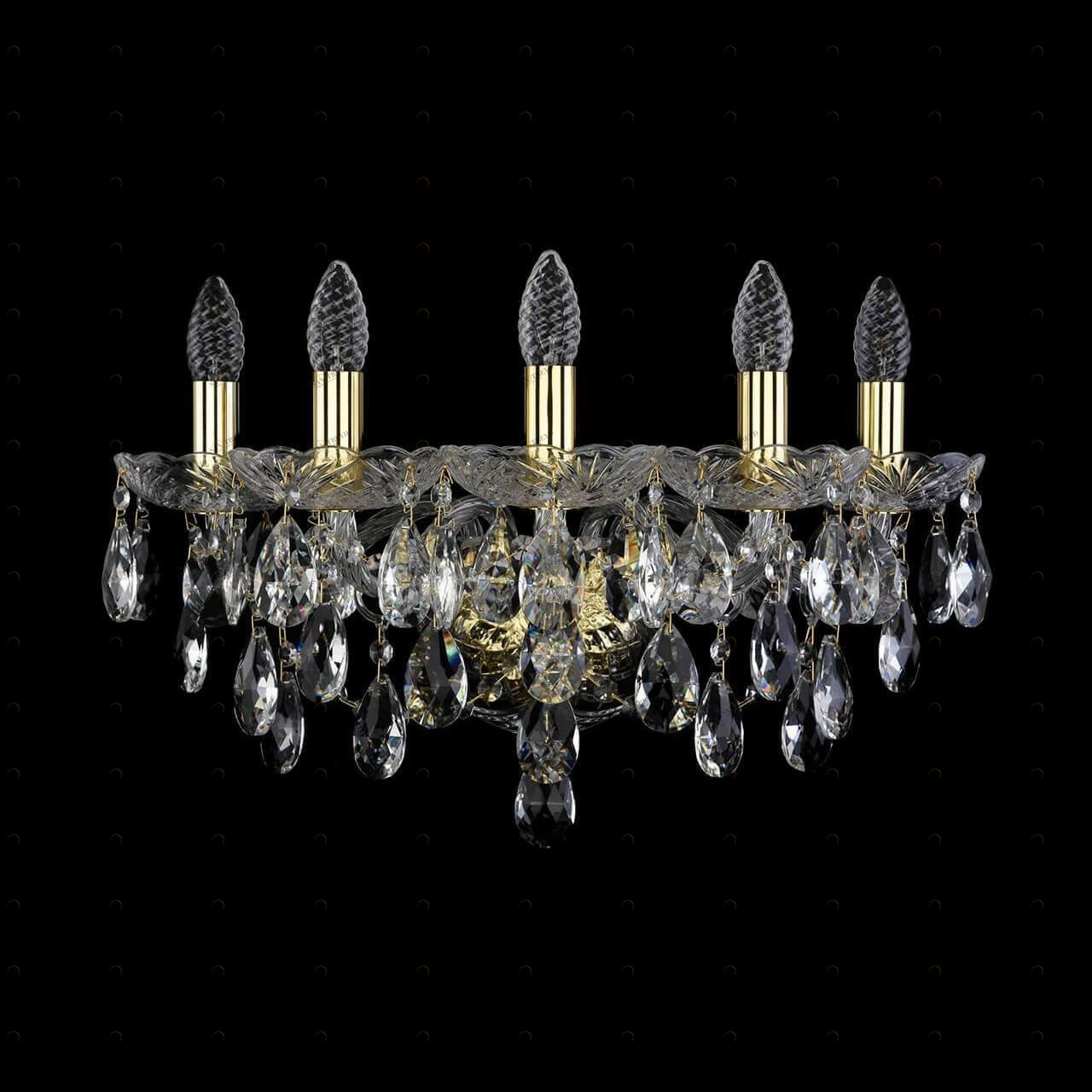 Бра настенное золотистое Bohemia Ivele 1415B XL/G BOHEMIA IVELE СВЕЧА 00-3889048 Золото 