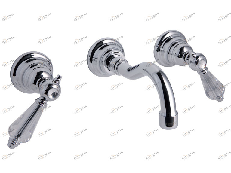 F5401/5C Смеситель для раковины на 3 отверстия настенный FIMA CARLO FRATTINI Herend Chic 