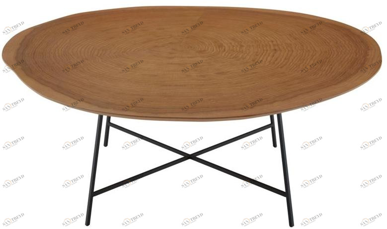 Ligne Roset Круглый журнальный столик из фанерованной древесины  19960350 