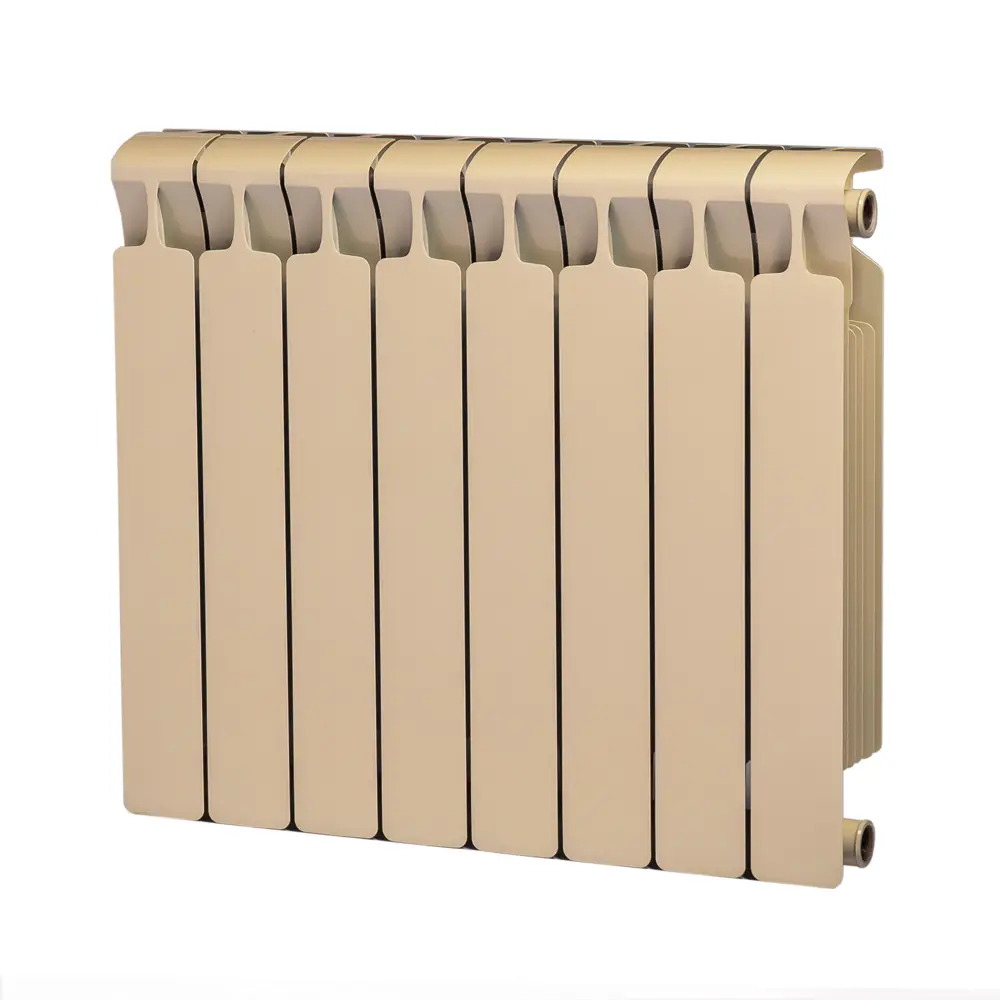 Радиатор секционный Rifar Monolit M50008RAL1015 500/100 8 секций боковое подключение биметалл бежевый 82560840 STLM-2206563
