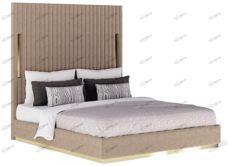 Jetclass Кровать двуспальная с обивкой и высоким изголовьем  Jpz101.16, jpz101.18, jpz101.20 