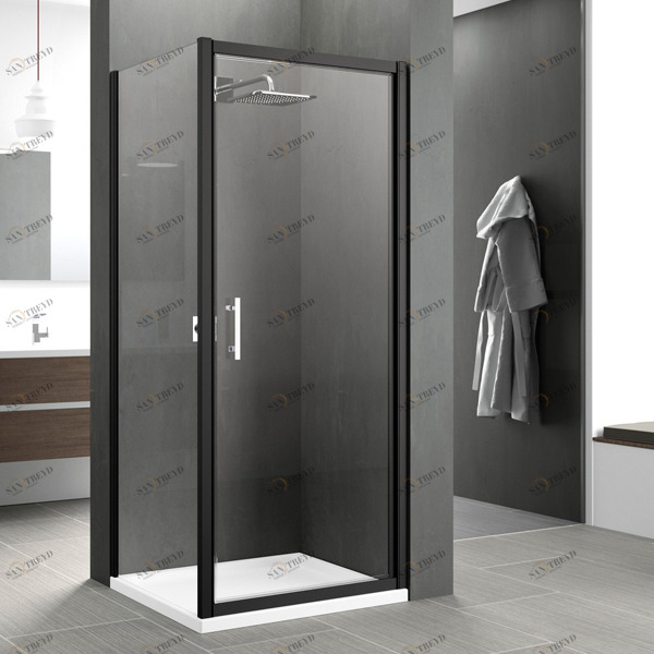 Душевой уголок 82x81 ZEPHYROS G+F Novellini ZEPHYROS с черным профилем ZEPHYR761HZEPHYRF781H