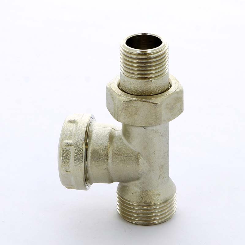 Вентиль НН для радиаторов обратный с разъемным соединением TIEMME 1/2"-3/4"х18 3330019