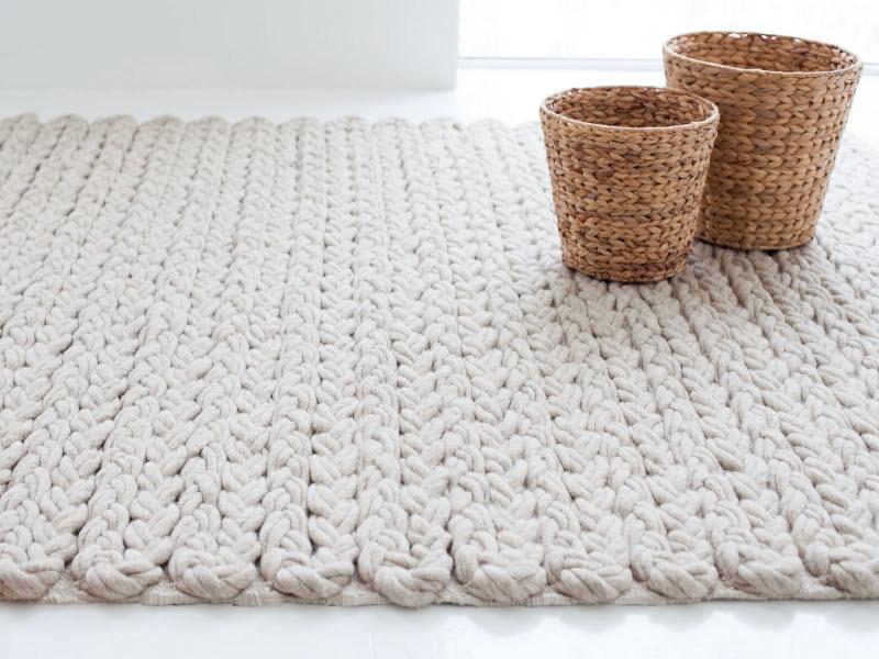 GAN Прямоугольный шерстяной коврик Trenzas sun-id-1508422 - Вид №1