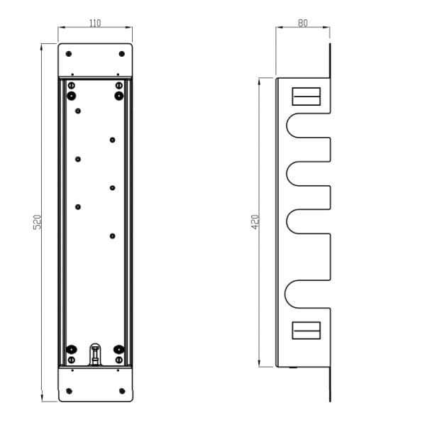 Комплект для установки смесителя CARIMALI KIT MONTAGGIO HIGH FLOW 3 VIE ARCH-00033402 - Вид №2