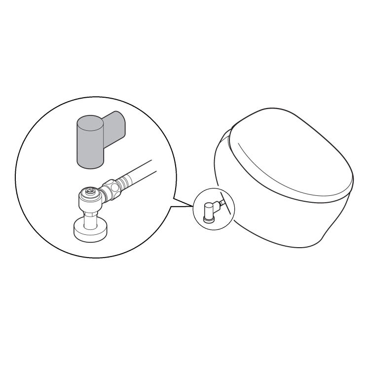 TOTO ЗАПОРНЫЙ КЛАПАН ДЛЯ УНИТАЗА HH20135VR  - Вид №1