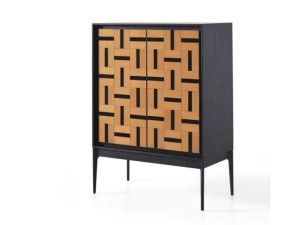 Дубовый барный шкаф со встроенным освещением