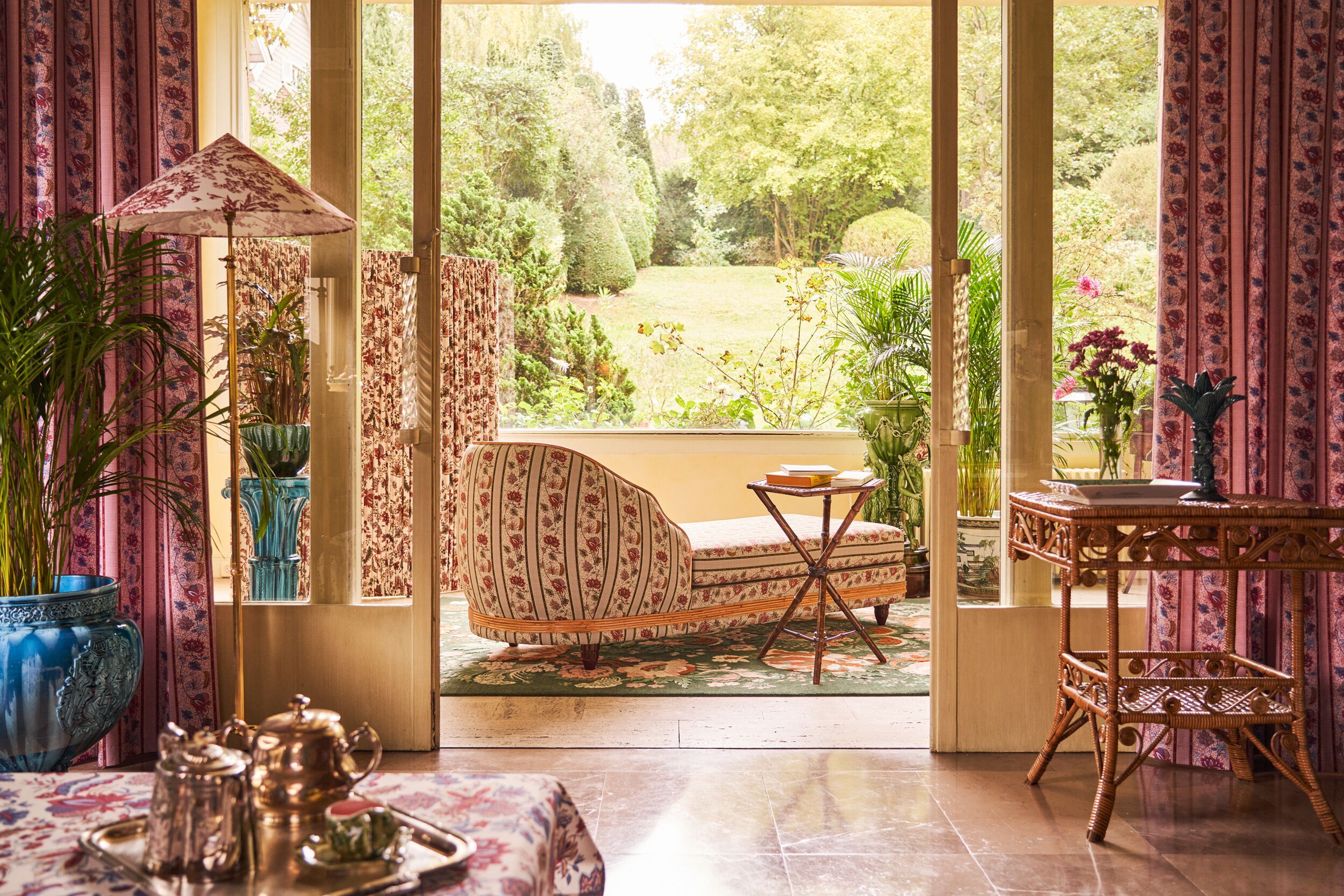 Хлопчатобумажная ткань с цветочным рисунком LELIEVRE Quenin-Belle Époque ARCH-00124598 - Вид №8