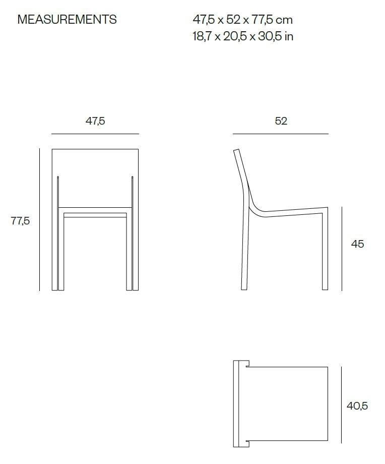 Штабелируемый алюминиевый стул BD Barcelona Stedelijk ARCH-00132726 - Вид №51