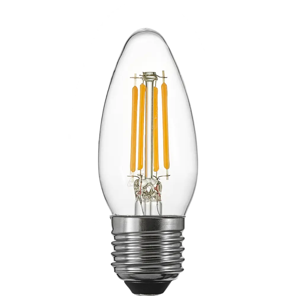 Лампа светодиодная Osram В E27 220/240 В 4 Вт свеча 470 лм теплый белый свет STLM-2096024 - Вид №1
