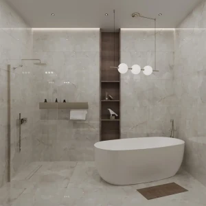 Керамогранит Arcadia Ceramica Onice Pearl - перламутровый мрамор 60×60 см 89396425