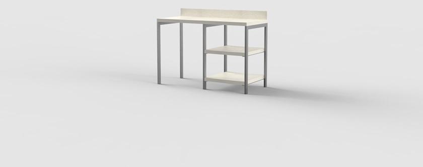 Mobilspazio Прямоугольный стол с полками для гостиниц Urban sun-id-1471606 - Вид №30