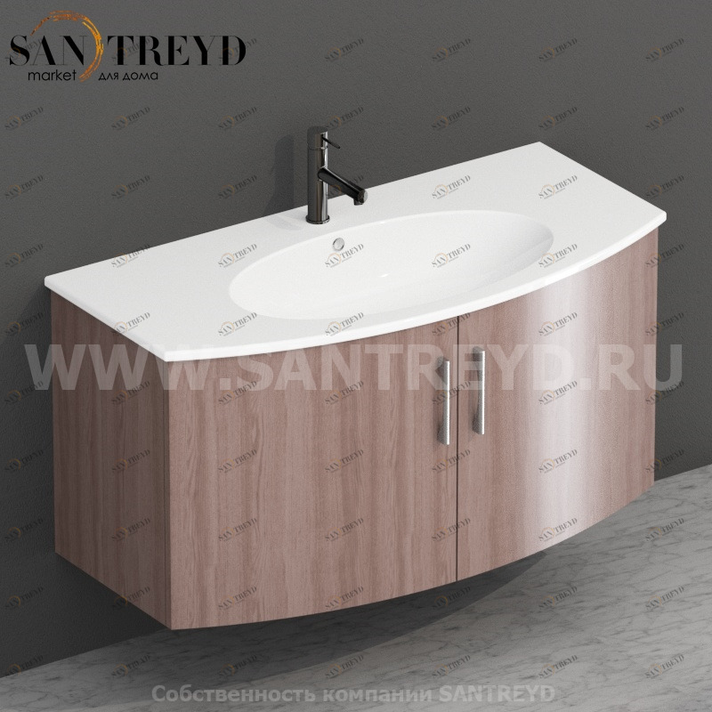 MDMA10Y6137 Тумба с двумя створками 98 см бежевая Globo 4ALL Италия Ceramica Globo