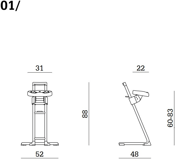 Linea Fabbrica Офисный стул с регулируемыми салазками из полиуретана Stark sun-id-1491060 - Вид №2