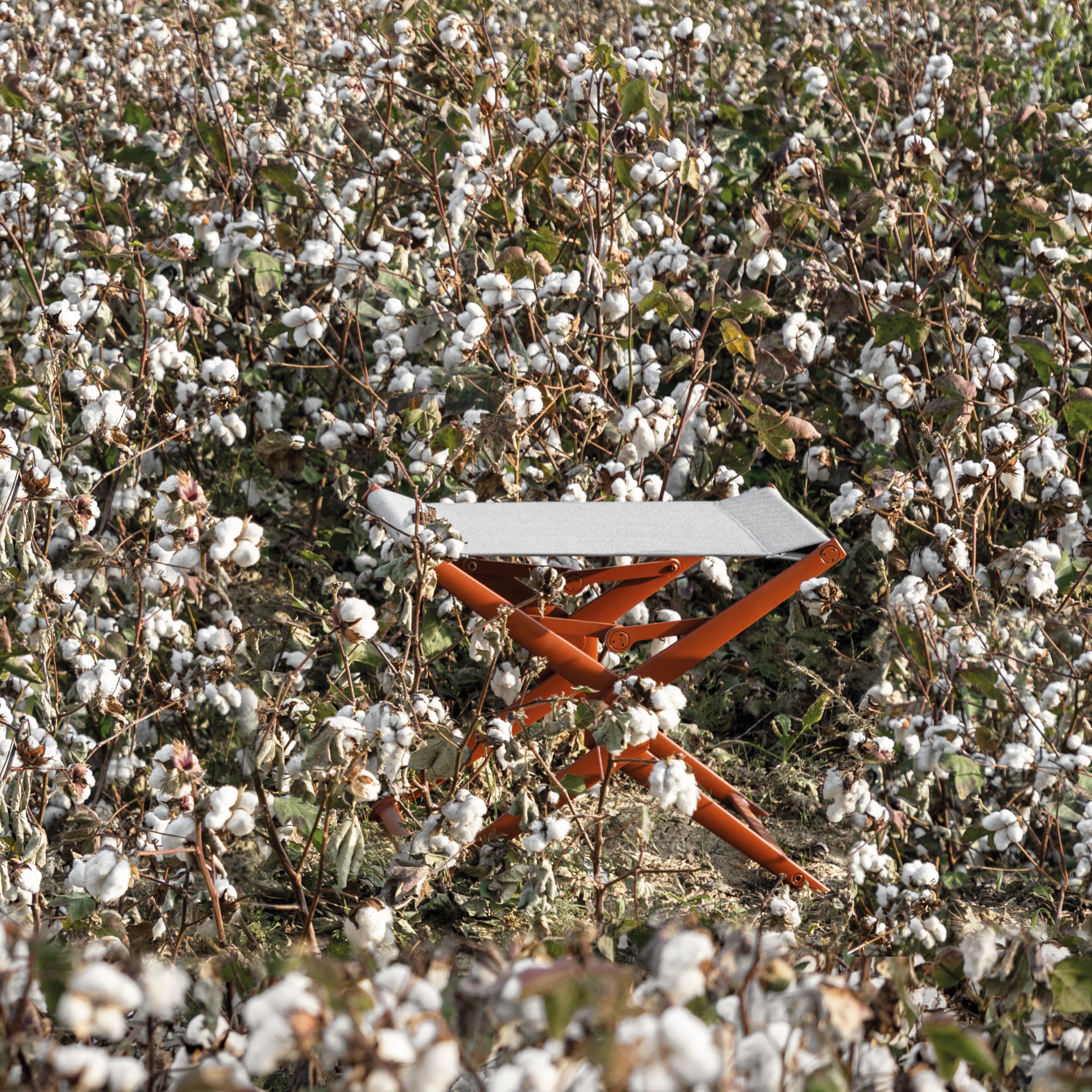 Литой алюминиевый и тканый низкий садовый стул YAAZ Saye ARCH-00144186 - Вид №1