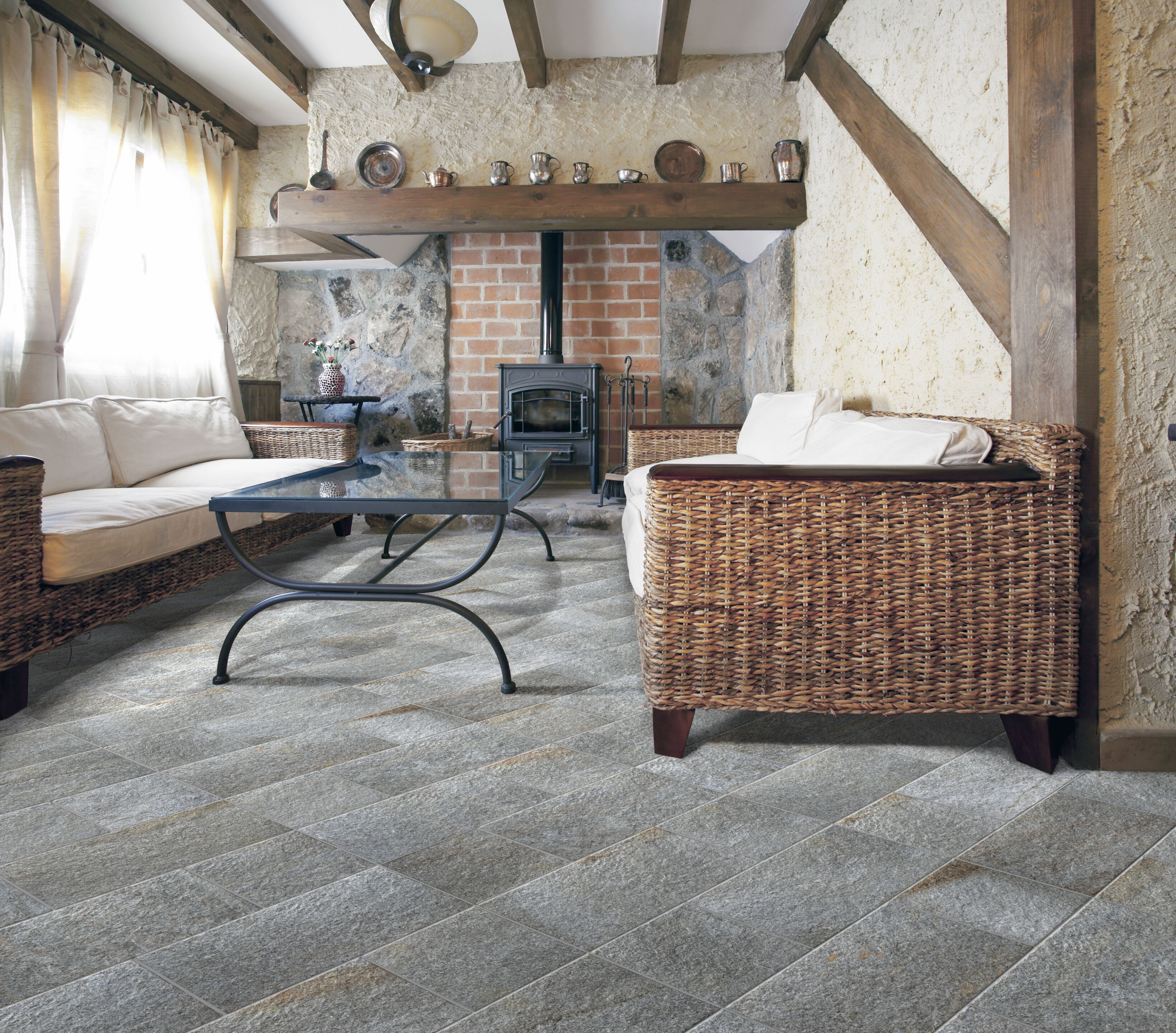 Пол / облицовка керамогранита с эффектом камня KERADOM NATIVA ARCH-00102493 - Вид №7