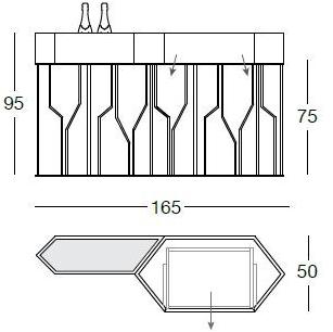 Longhi Кожаная консоль с ящиками Loveluxe 2017 – essence collection Y 761 - Вид №2