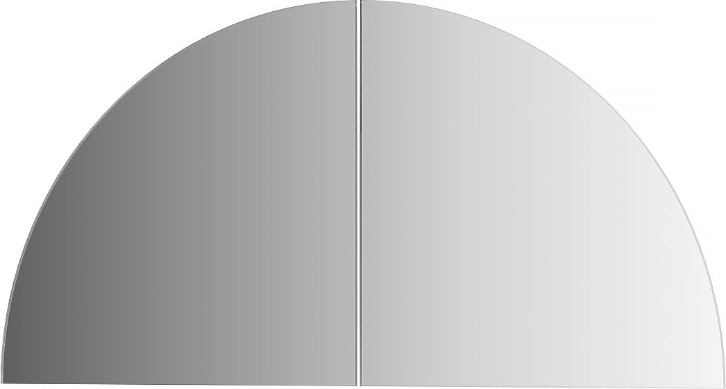 BY 1416 Зеркальная плитка со шлифованной кромкой - комплект 2 шт EVOFORM Reflective