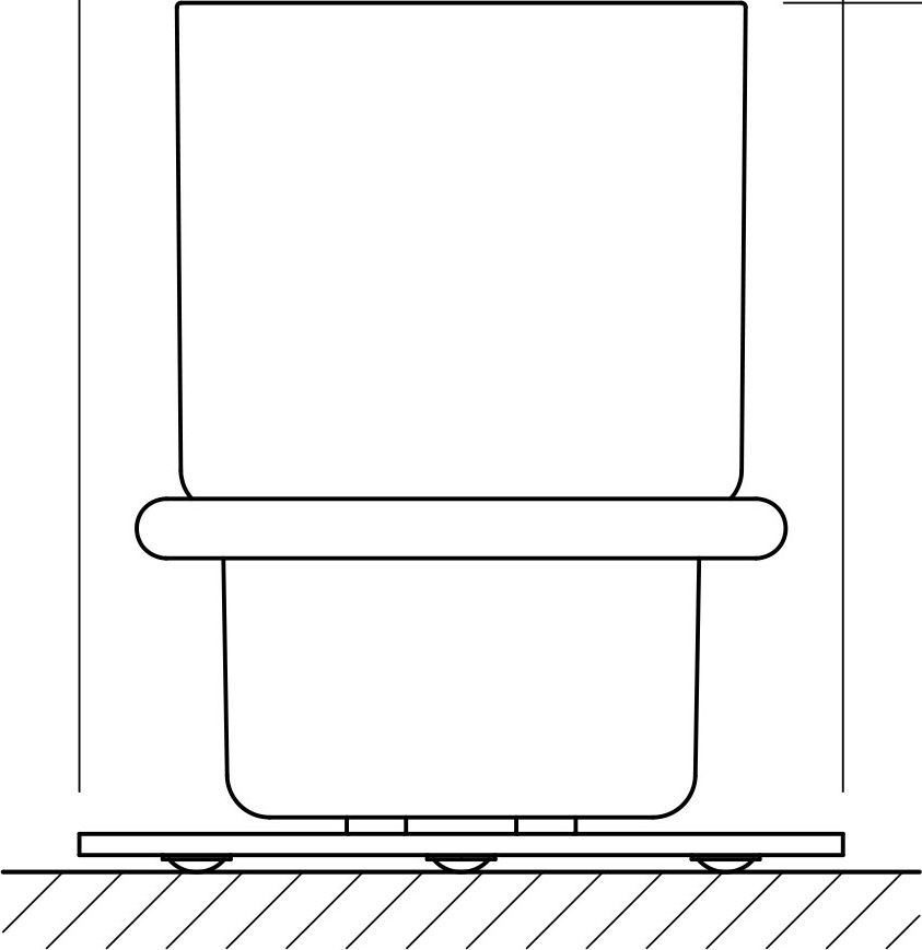 AWE 001 Держатель со стаканом настольный ARTWELLE Universell - Вид №1