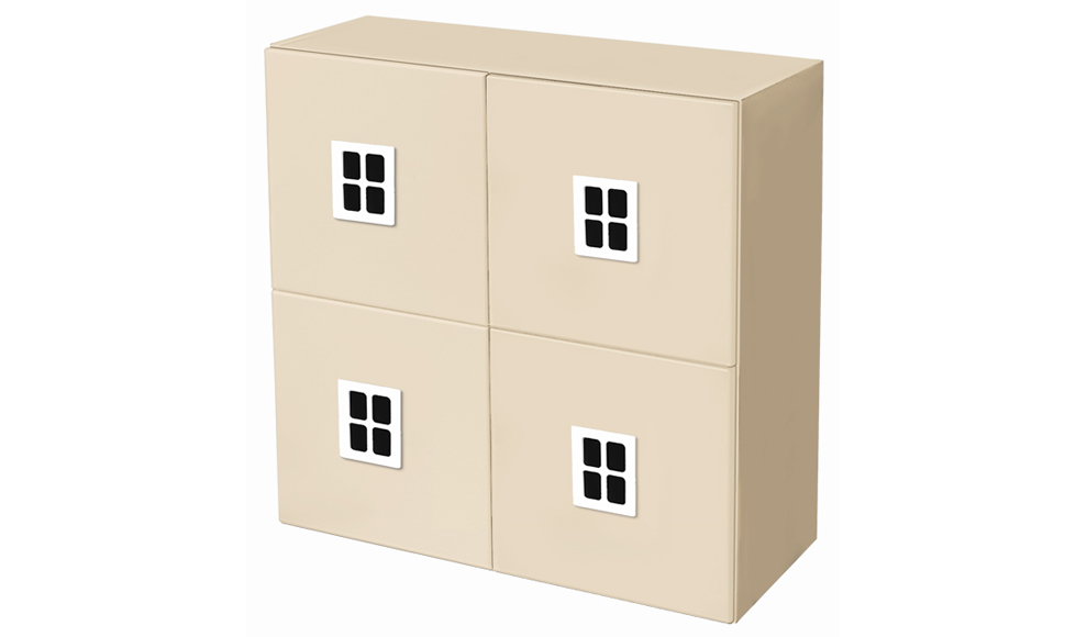 Полка детская квадратная "Амстердам-4" МАНДАРИН АМСТЕРДАМ 179509 Розовый Santreyd  - Вид №2