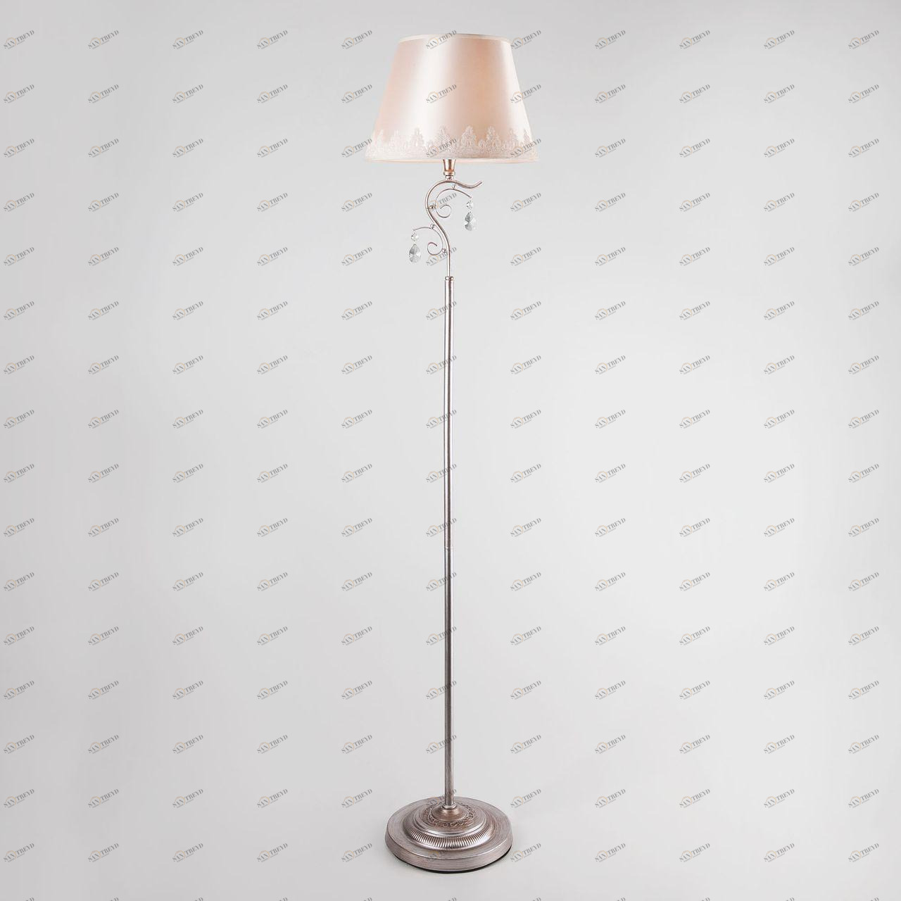 Торшер Eurosvet Incanto 01023/1 серебро EUROSVET  181159 Бежевый 