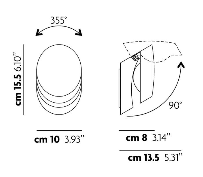 Studio Design PIN-UP 155004 AP1-PL1 белый светильник настенно-потолочный линзованный Studio Italia Design 109966 - Вид №5