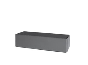 Бетонная прямоугольная низкая плантатор