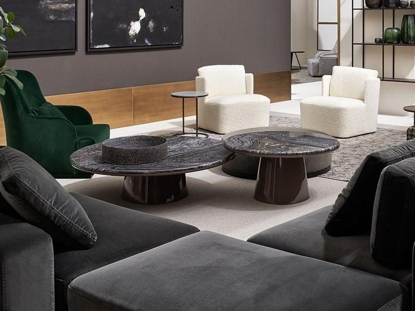 Meridiani Круглый журнальный столик из мрамора sun-id-1439848 - Вид №1