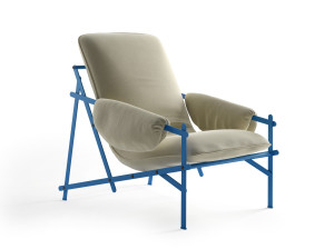 Съемное тканевое кресло с подлокотниками