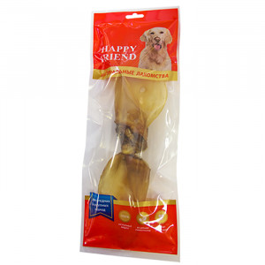 ПР0048362 Лакомство для собак Уши говяжьи HAPPY FRIEND