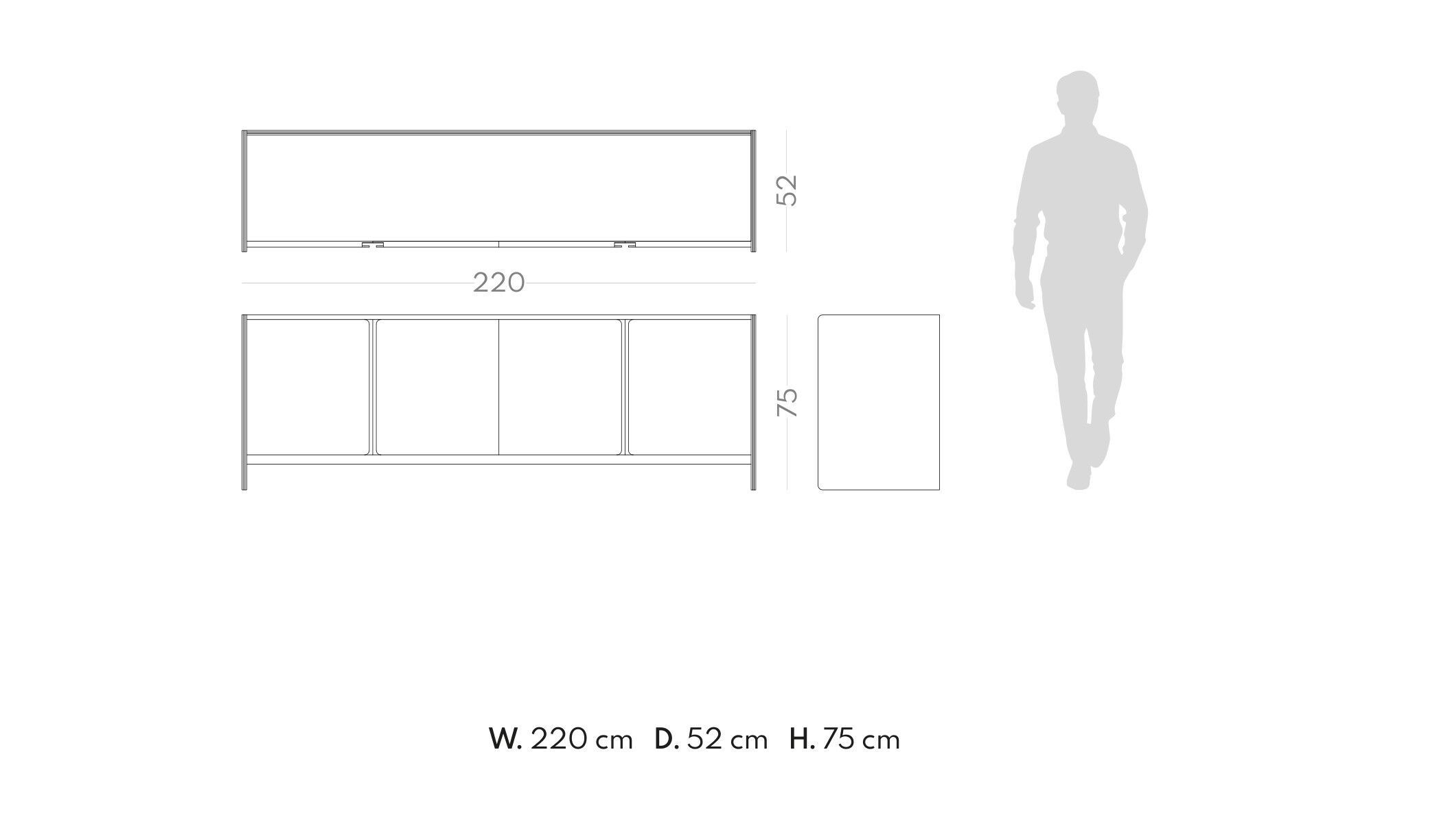 Деревянный шкаф с распашными дверями PRADDY Natur ARCH-00122124 - Вид №5