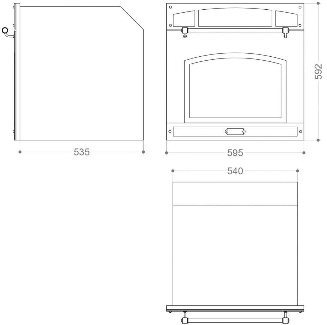 Встраиваемая электрическая духовка из металла с сенсорным экраном Santreyd sun-id-1377332 - Вид №1